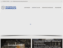 Tablet Screenshot of industrierecycling-jannasch.de